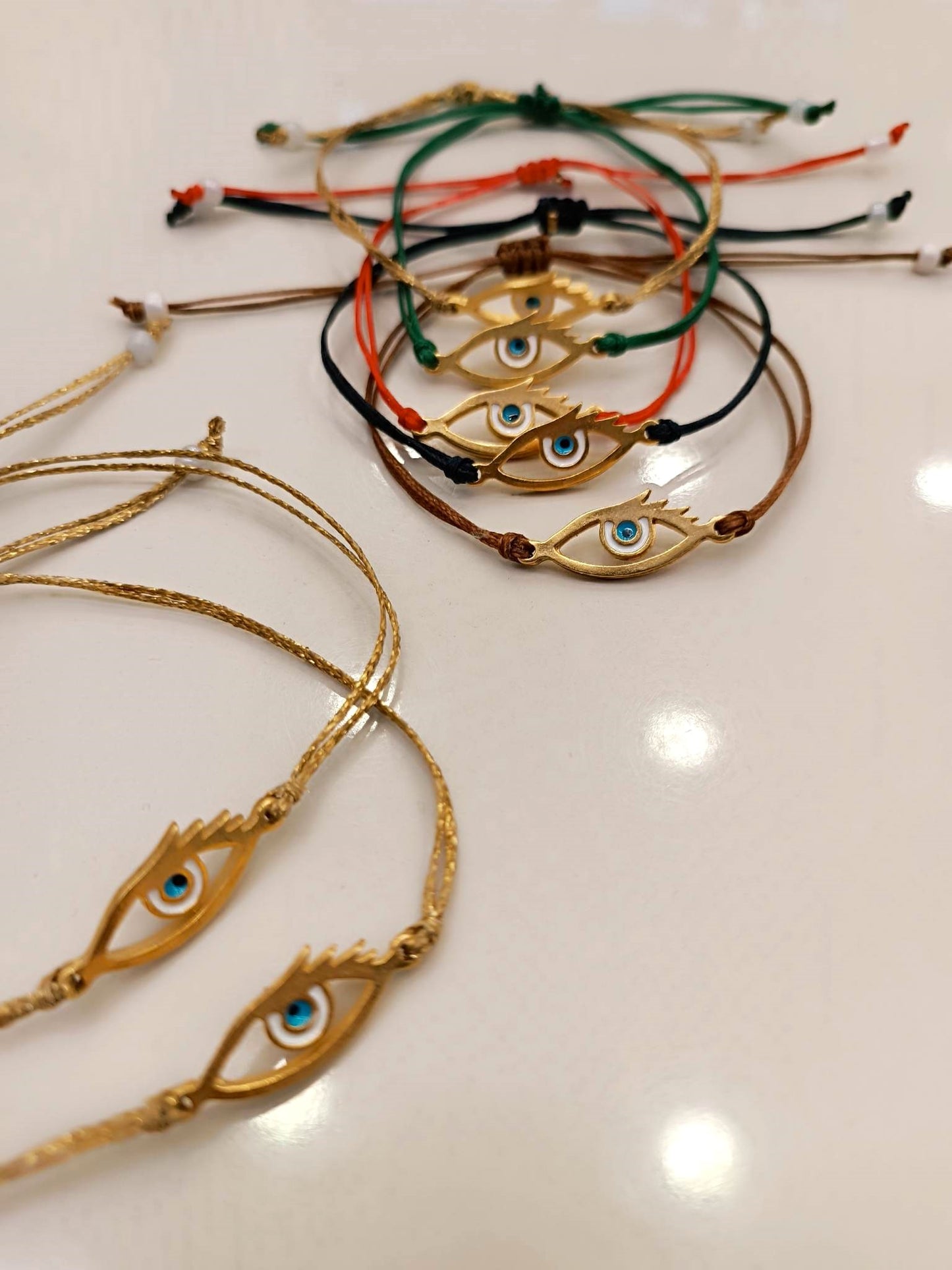 Bracelet - evil eye with eyelash