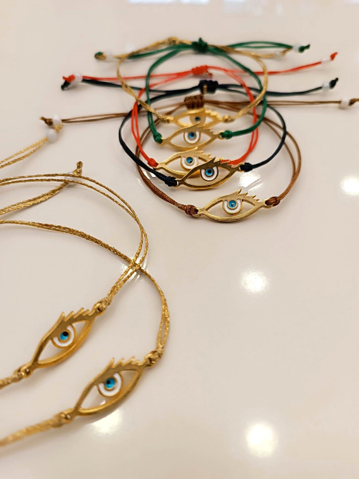 Bracelet - evil eye with eyelash