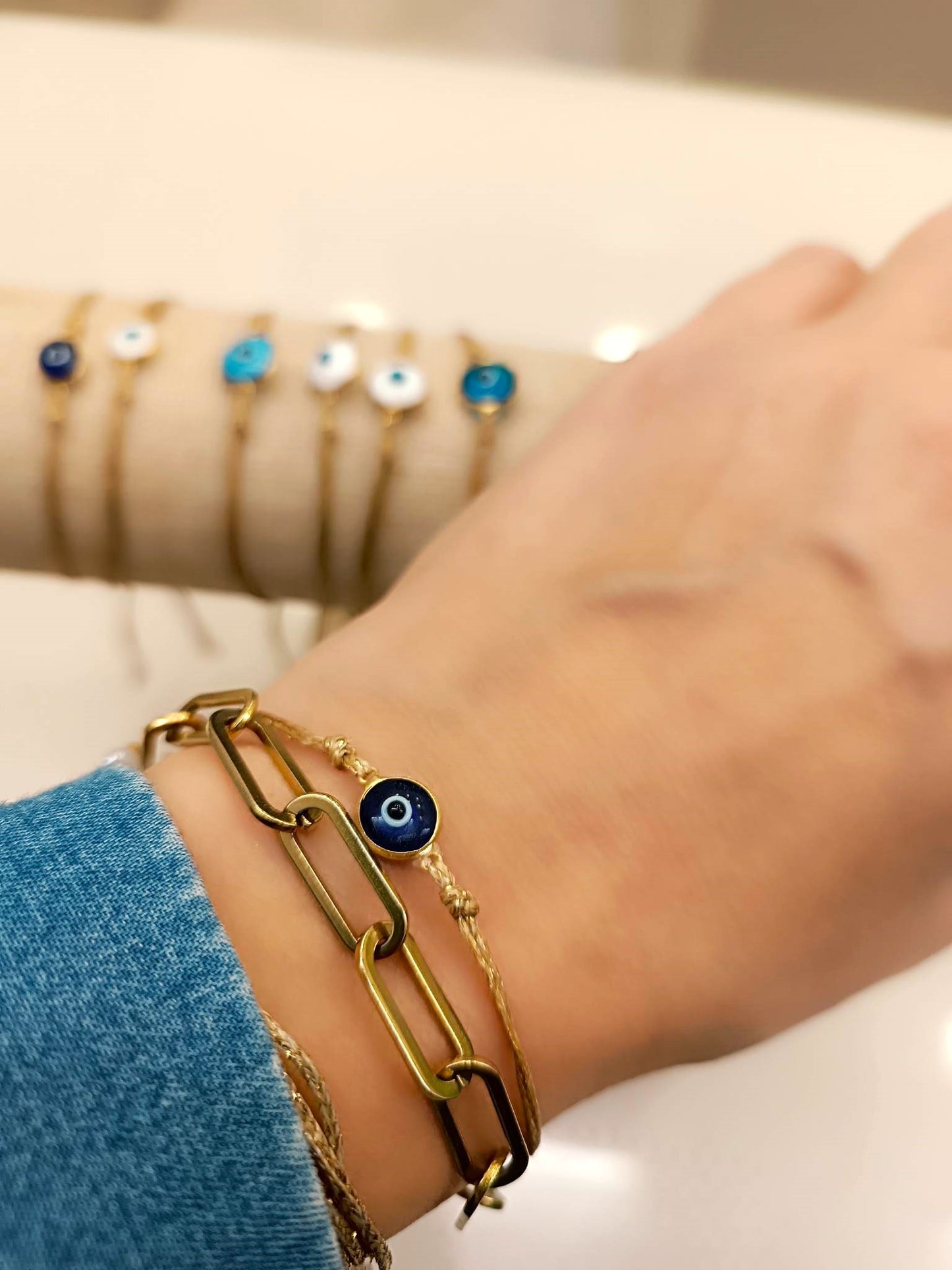 Bracelet classic evil eye silver 925