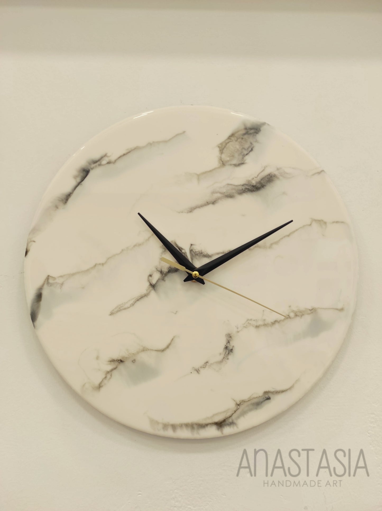 epoxy resin wall clock 30 cm
