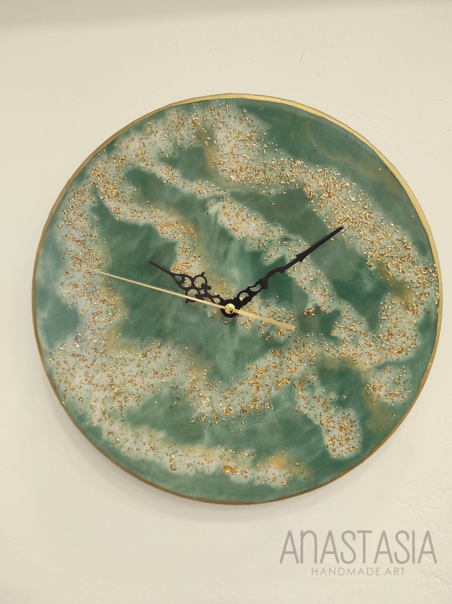 epoxy resin wall clock 30 cm