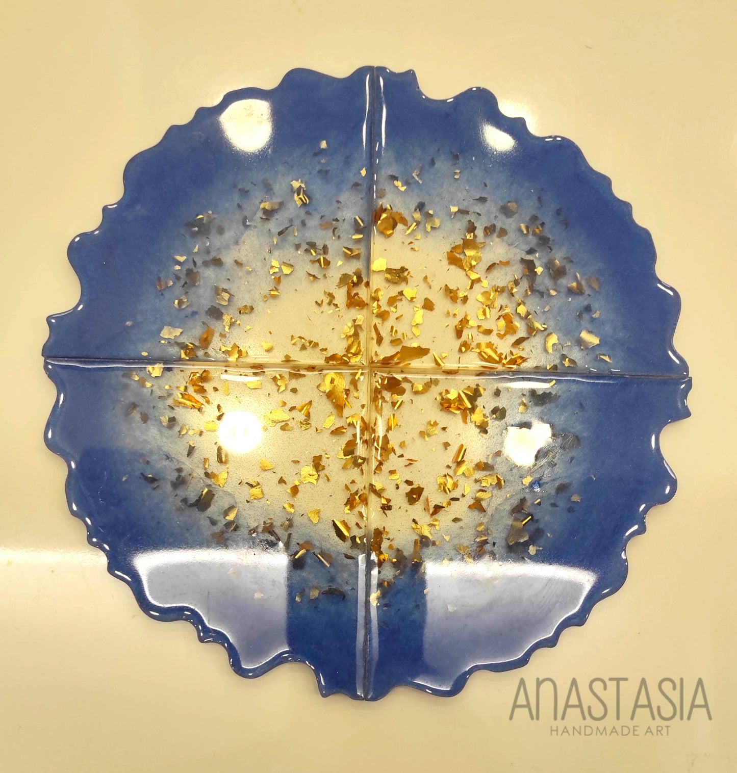 epoxy resin coasters 4 pcs