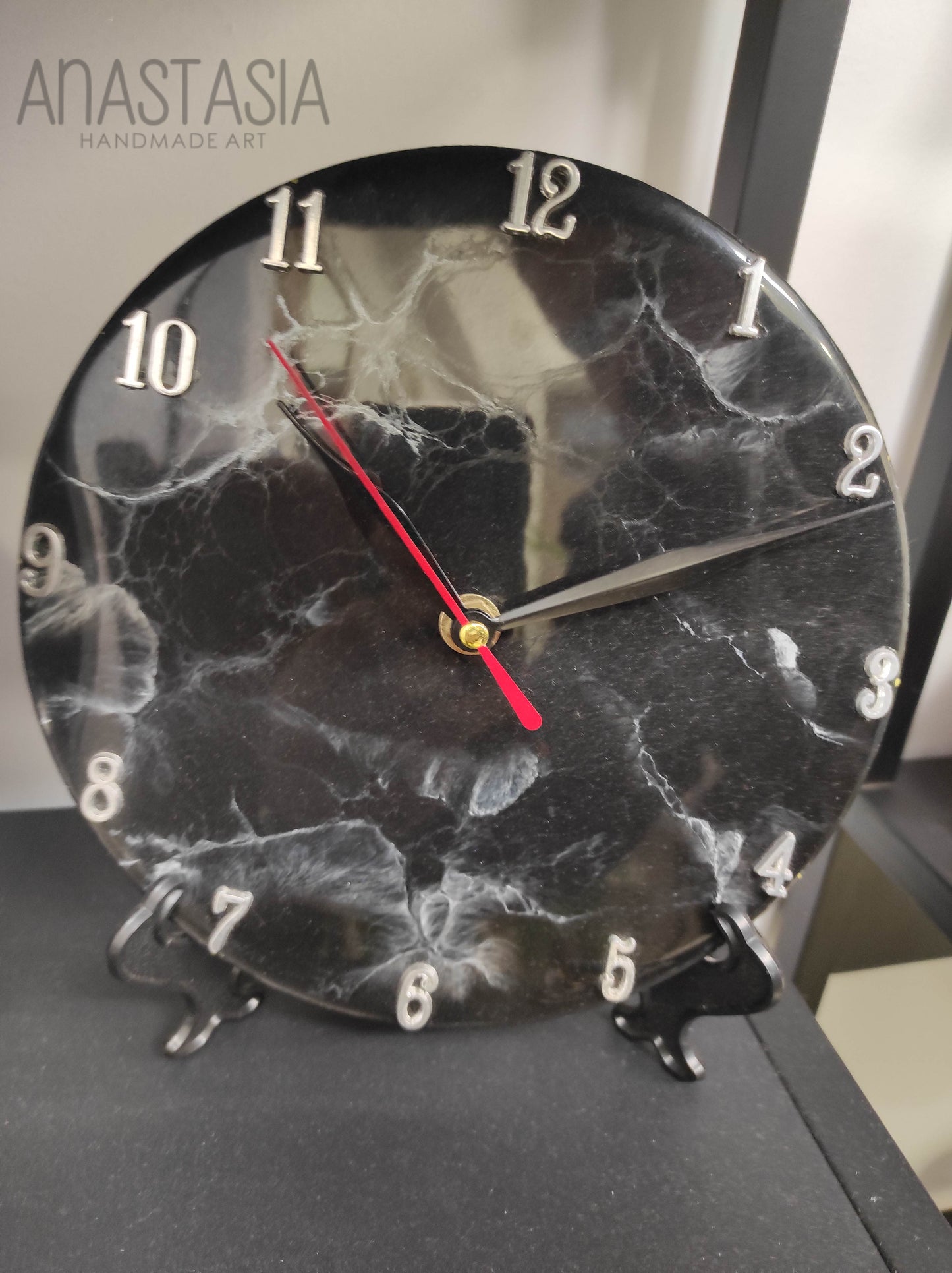 epoxy resin wall clock 20 cm.