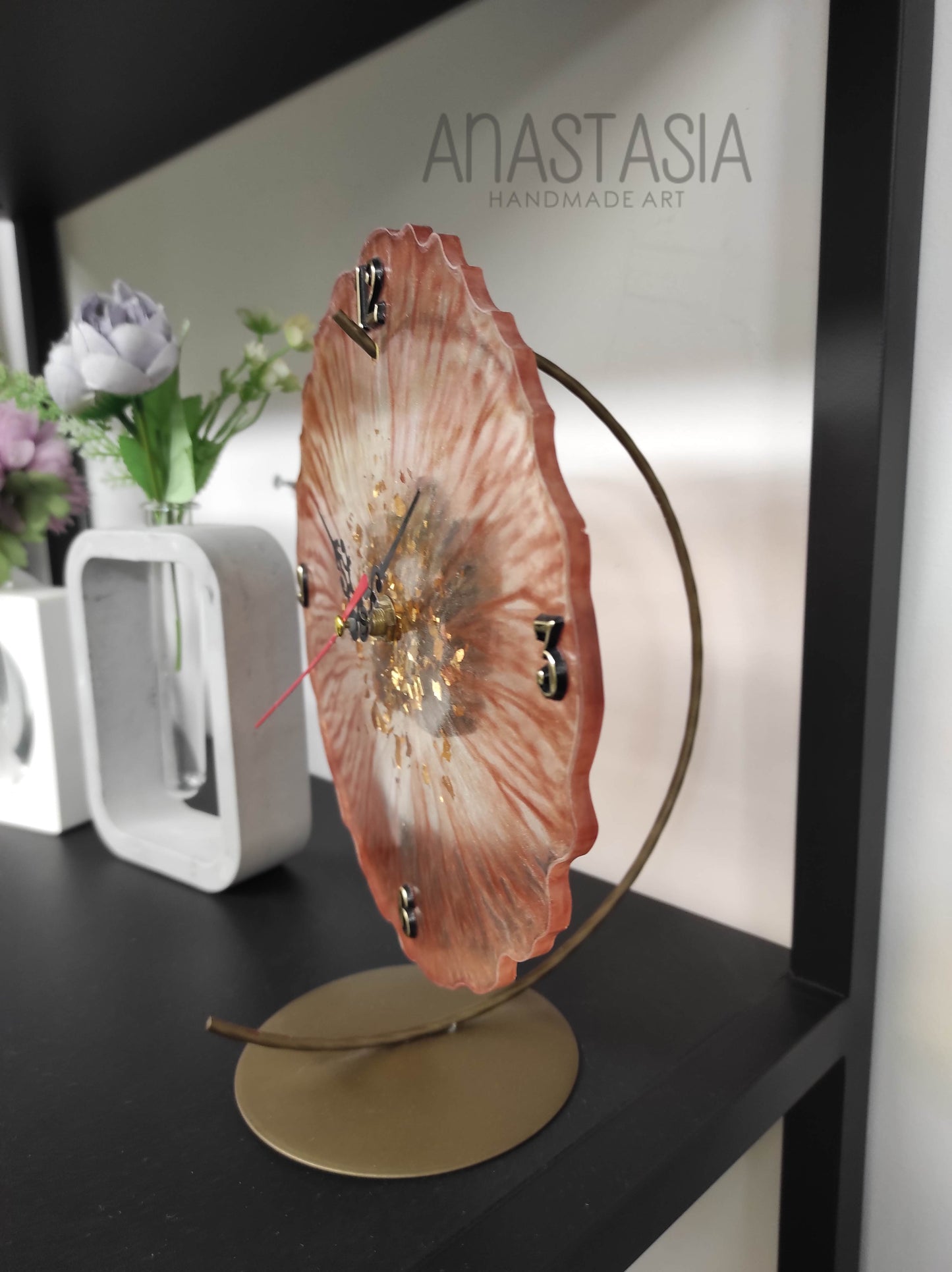 epoxy resin wall clock 20 cm