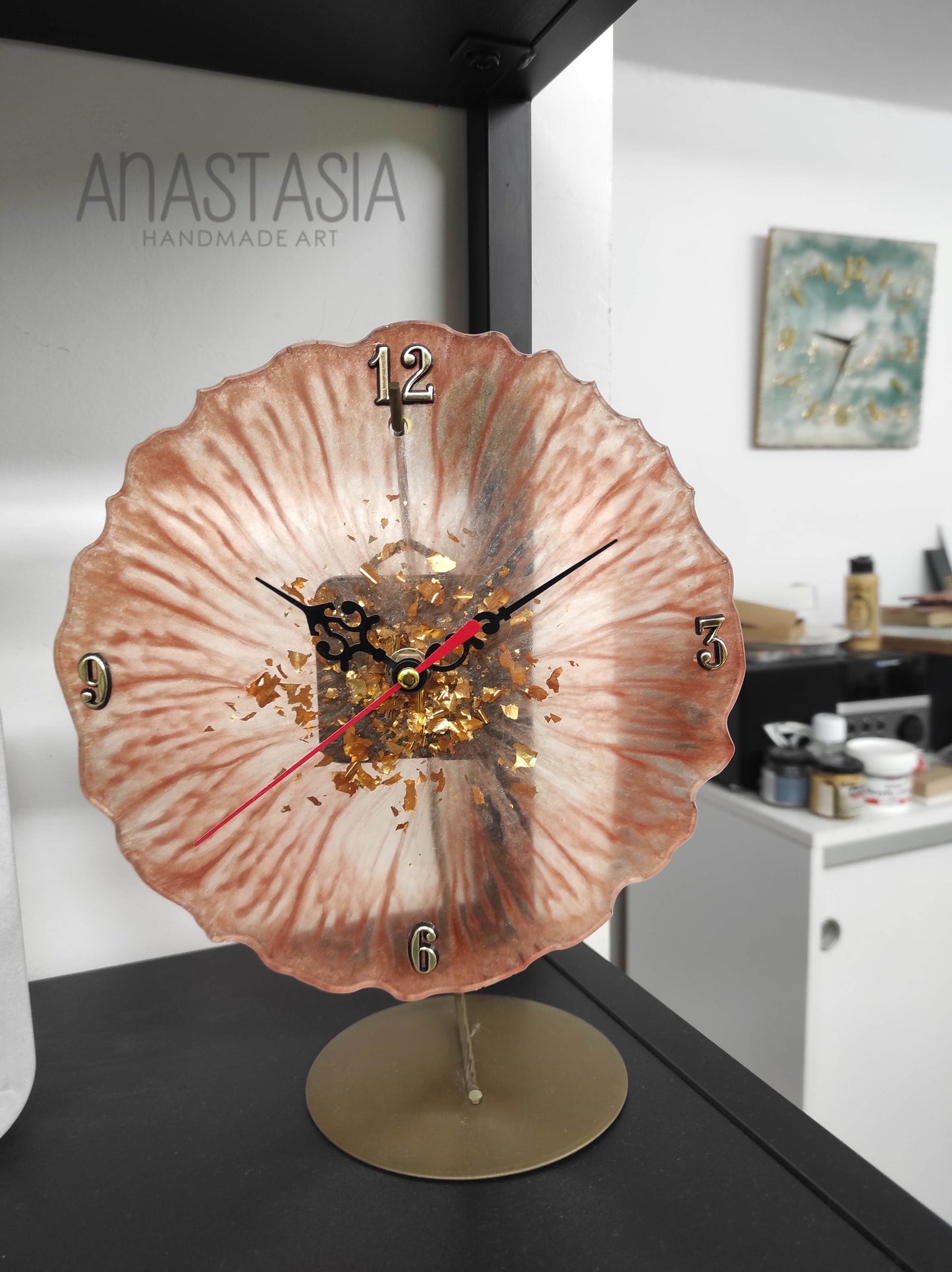 epoxy resin wall clock 20 cm