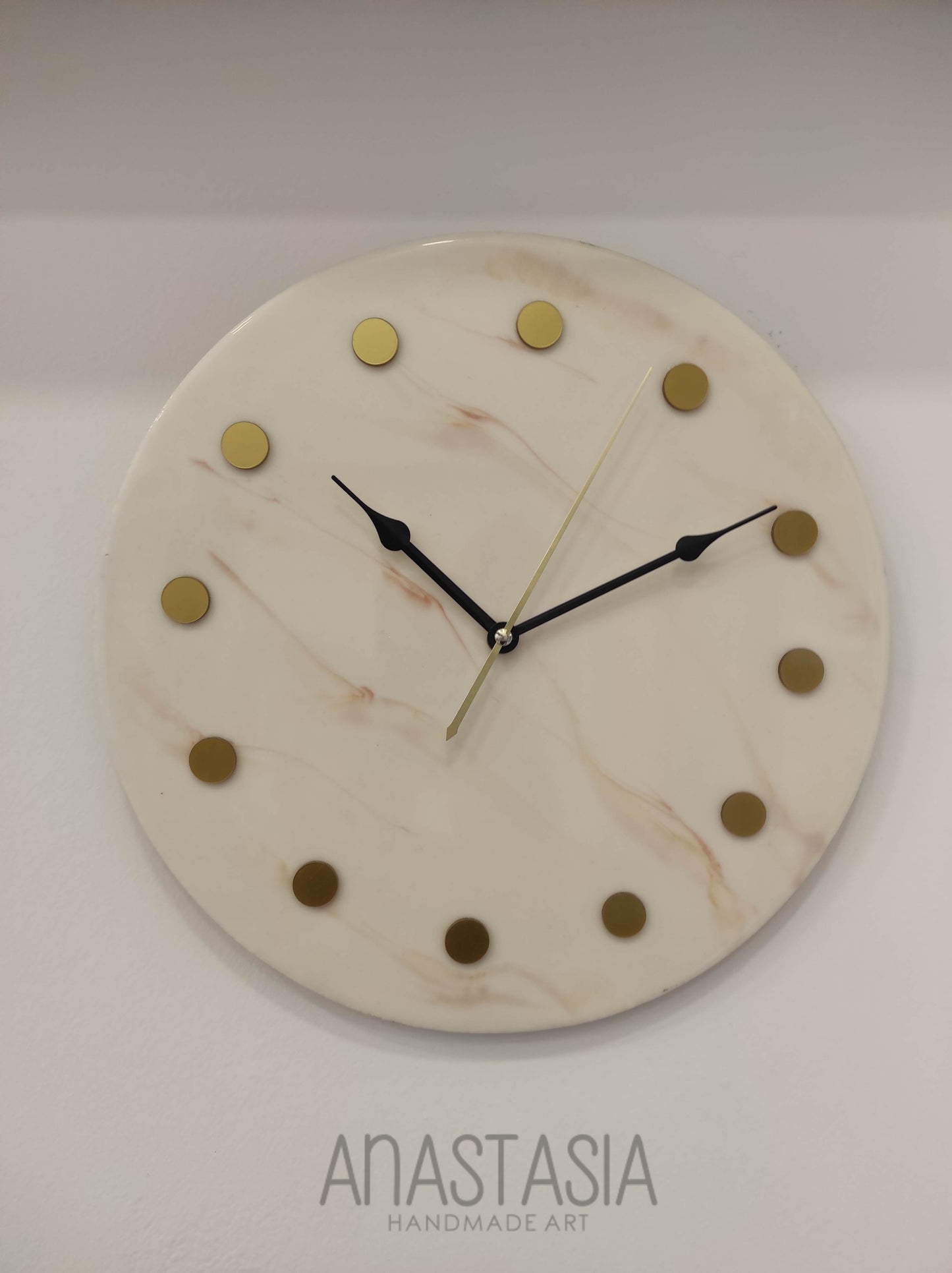 epoxy resin wall clock 35 cm