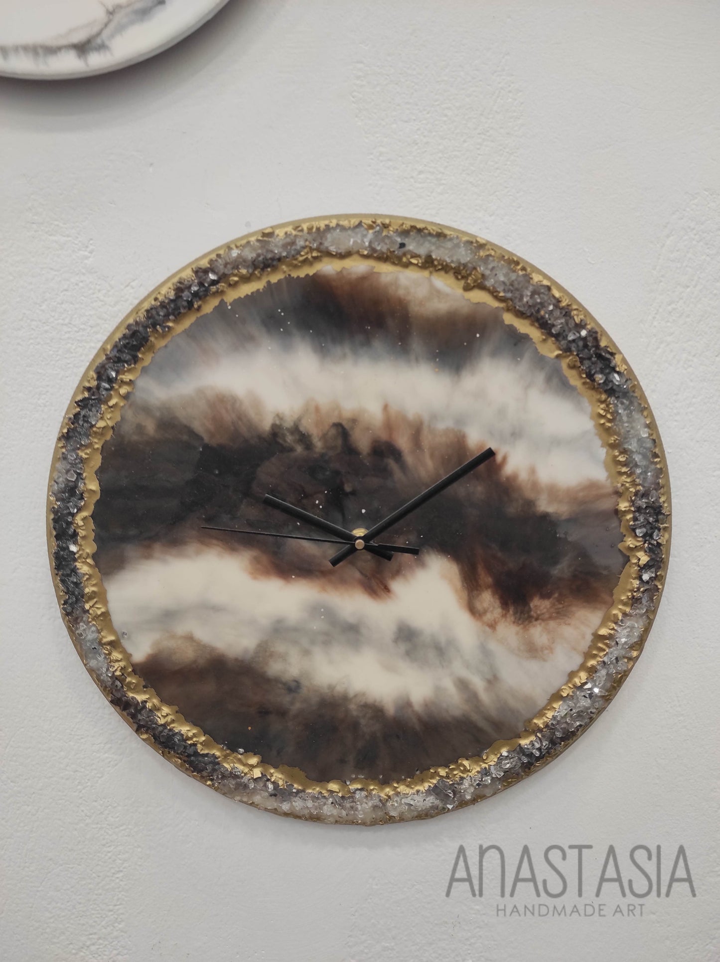 epoxy resin wall clock 35 cm 3D