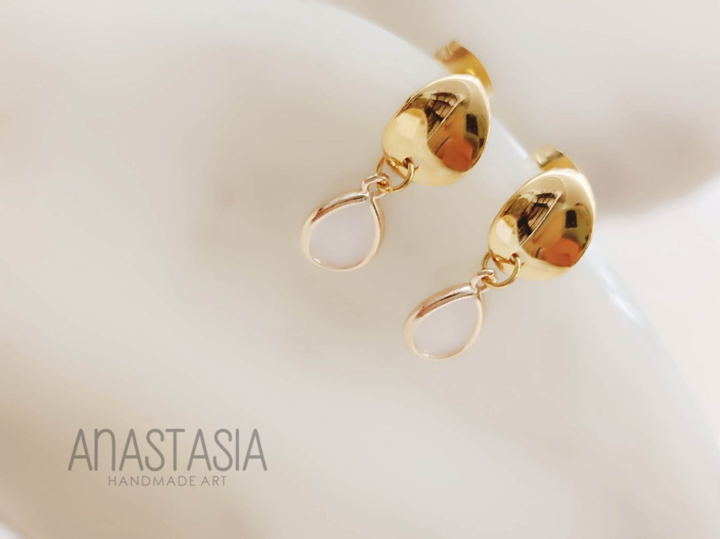 Stainless steel Earring with crystal