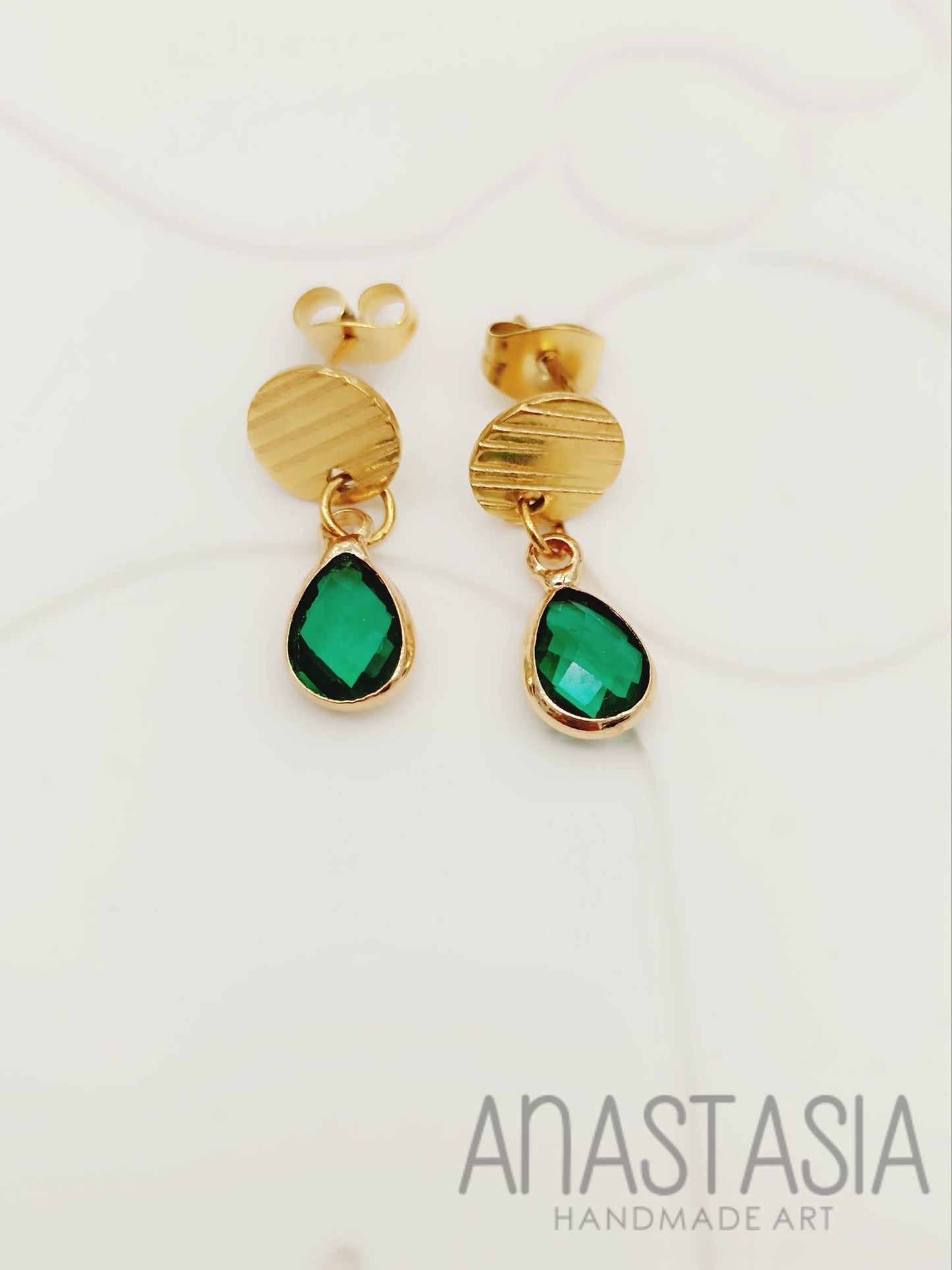 Stainless steel Earring with crystal in different colours