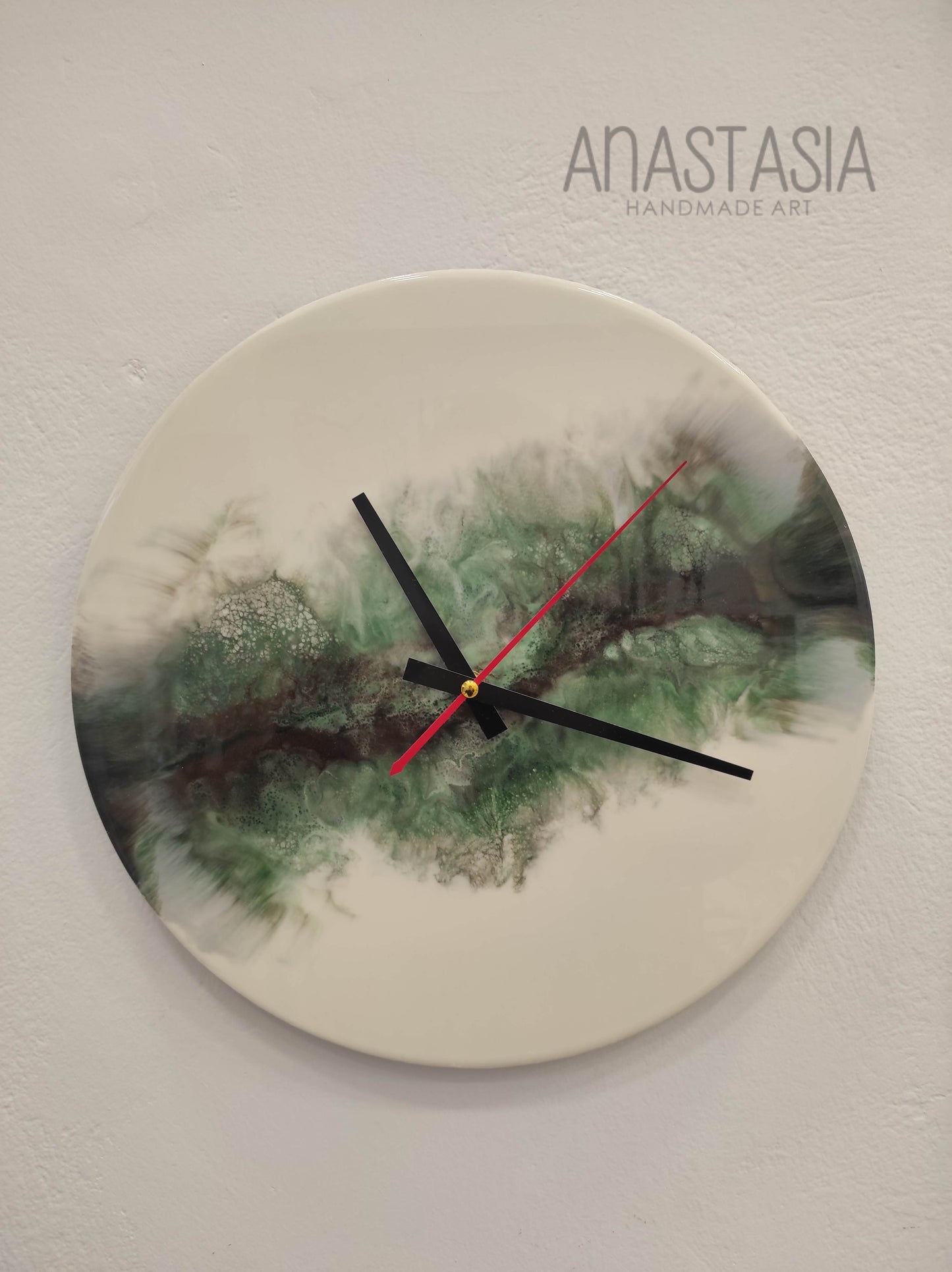 epoxy resin wall clock 35 cm