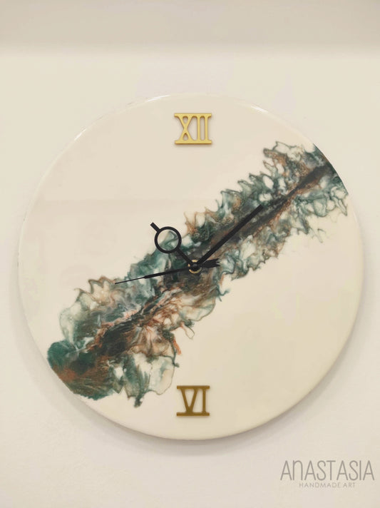 epoxy resin wall clock 35 cm