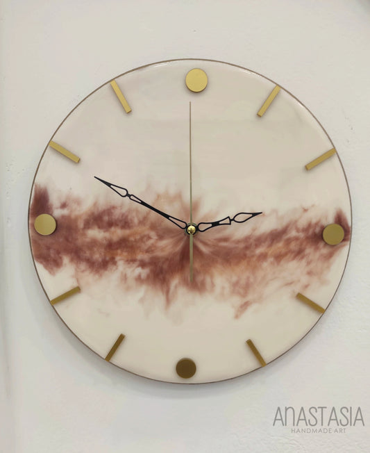 epoxy resin wall clock 30 cm